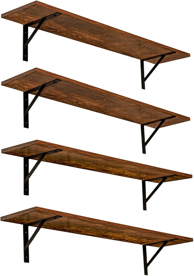 DINZI LVJ Long Wall Shelves, 39.4Inch Wall Mounted Shelves, Extra Large Wall by DINZILVJ