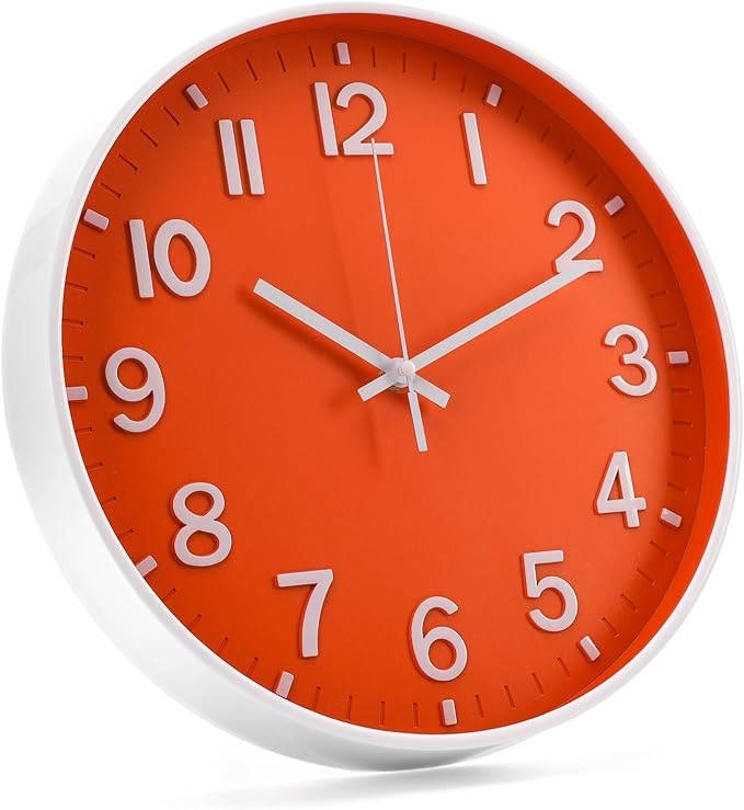 Wall Clock Modern Simple Quartz Decorative Clock Non-Ticking Silent Battery - Image 3