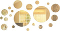 Shappy 32 Pieces Mirror Wall Stickers Removable Acrylic Setting Adhesive Round by Shappy