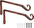 FEED GARDEN 2 Pack 10 Inch Hanging Plant Bracket Wall Hooks Decorative Plant by FEEDGARDEN