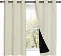 NICETOWN Warm Curtains for Winter, Bedroom Full Blackout Curtain Panels by NICETOWN