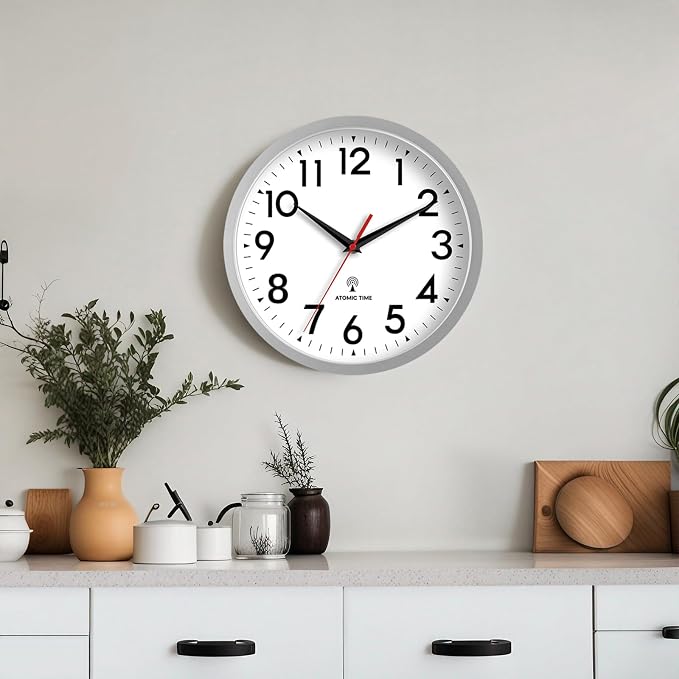 DAXSMY Atomic Wall Clock Analog 14 Inch Battery Operated Modern Decorative - Image 2