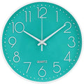 Wall Clock Non-Ticking Silent Modern Simple Style Round Decor Clock by BAKBRAND