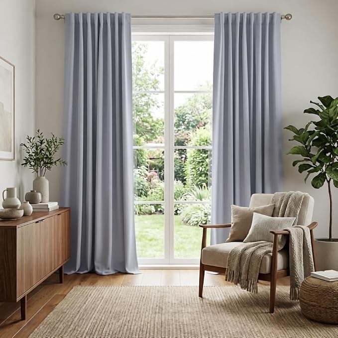 RYB HOME Blackout Curtains for Living Room, Privacy Thermal Insulating Window by RYBHOME