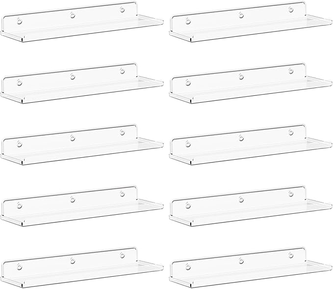 Lifewit Floating Shelves for Bathroom, Acrylic Wall Organizer for Perfume by Lifewit