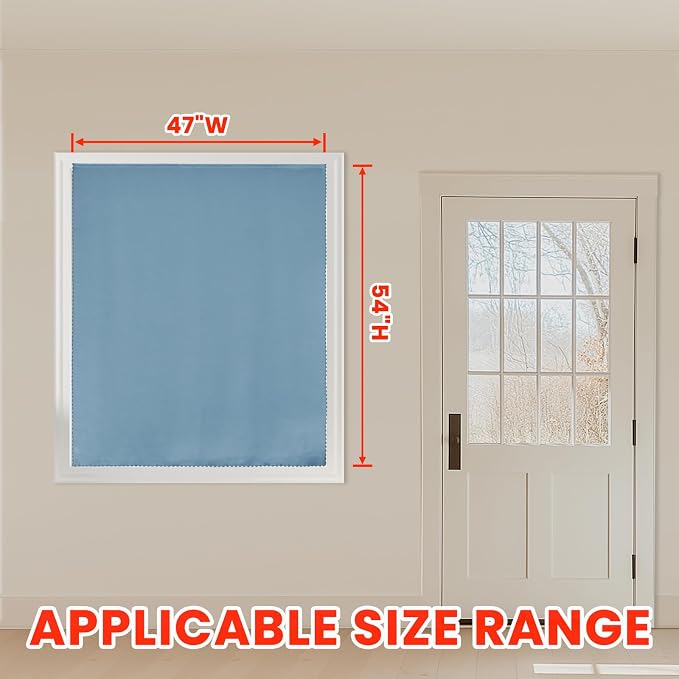 AJAZZ self Adhesive Portable 100% Blackout Curtains Simple and Easy to - Image 8
