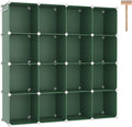 C&AHOME Cube Storage Organizer, 16-Cube Shelves Units, Plastic Storage Cubes by CAHOME
