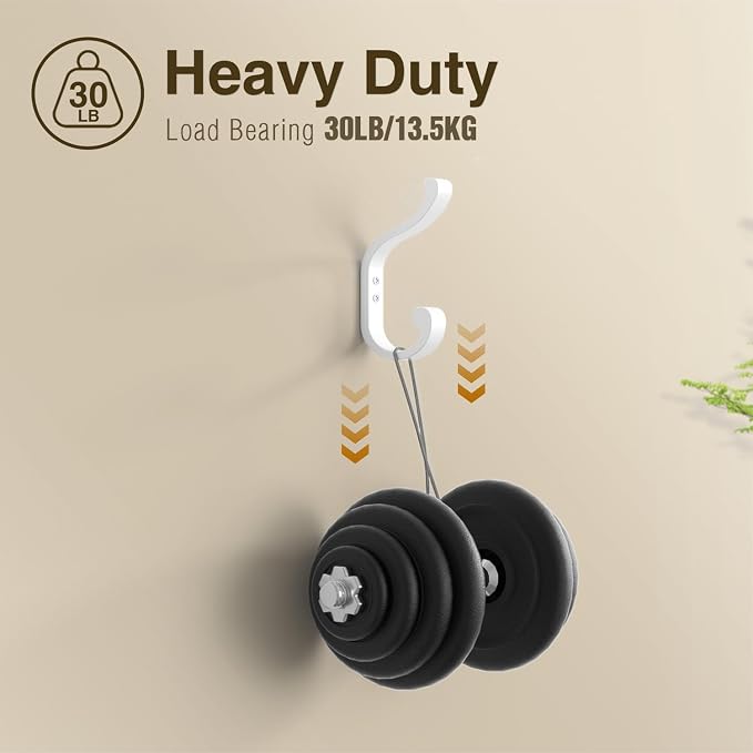 Large Wall Hooks For Hanging Coat: Metal Coat Hooks Wall Mount - Image 2