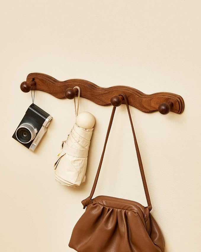 Wood Coat Rack Wall Mount - Image 4