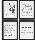DSHFG Funny Motivational Office Wall Art Decor Prints Set of 4, 8x10 Unframed by Unknown