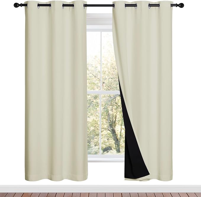 NICETOWN Living Room Completely Shaded Draperies, Privacy Protection & Noise by NICETOWN