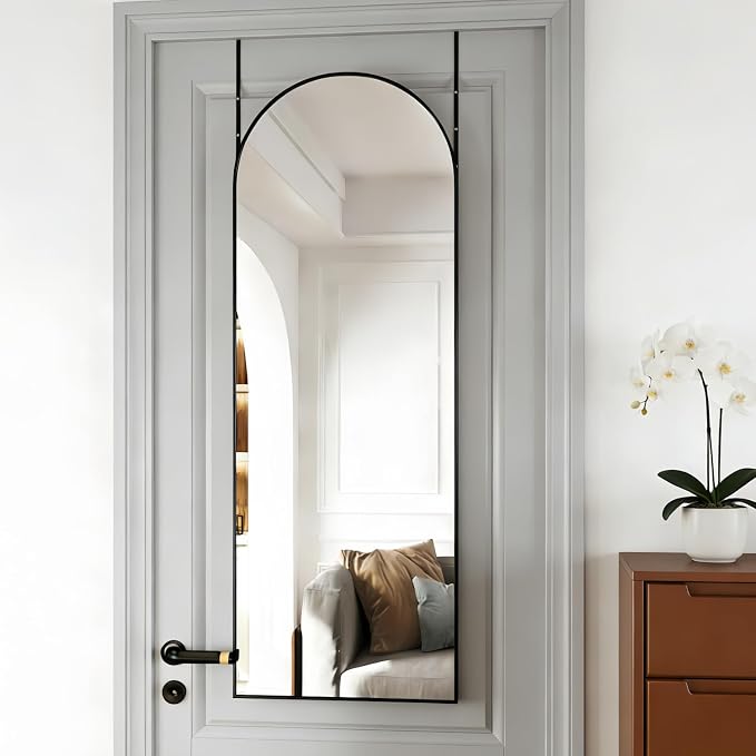 Door Mirror, Arched Full Length Mirror Over The Door, Full Body Mirrors - Image 3