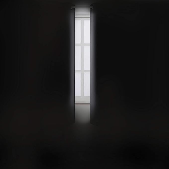 LEMOMO Frost Grey Thermal Blackout Curtains/38 x 63 Inch/Set of 2 Panels Room - Image 3