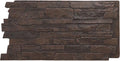 EverStone Acadia Ledge Faux Stone Panel, Dark Tobacco Color by EkenaMillwork