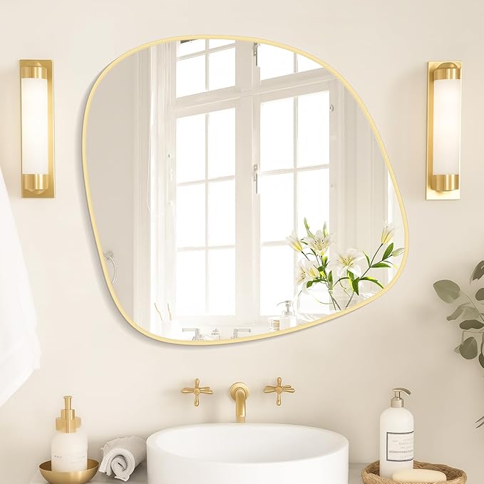 WallBeyond Asymmetrical Mirror, Irregular Wall Mirror, Wall Mirrors Decorative by WallBeyond