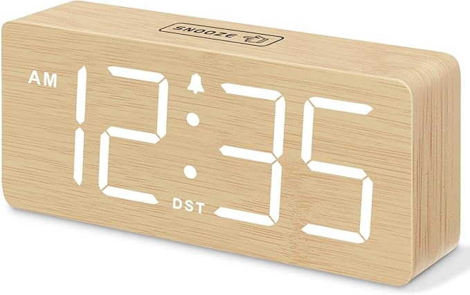 DreamSky Wooden Digital Alarm Clock by DreamSky