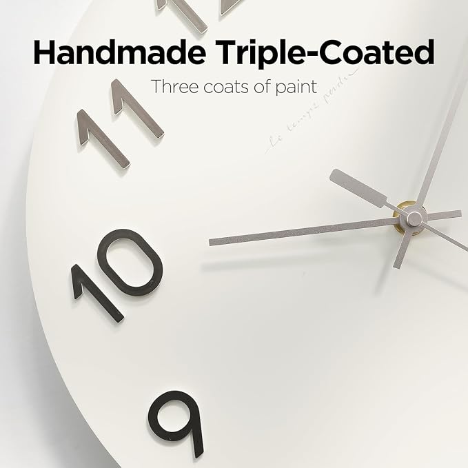 mooas 3D Numbers Modern Wall Clock - Image 7
