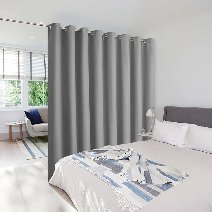 NICETOWN Room Dividers Curtains Screens Partitions, Premium Heavyweight Laundry by NICETOWN
