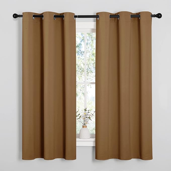 NICETOWN Sleek Blackout Curtains 63 inches Length by NICETOWN