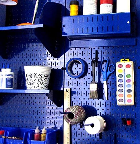 Wall Control 30-P-3232BU Blue Metal Pegboard Pack - Image 11