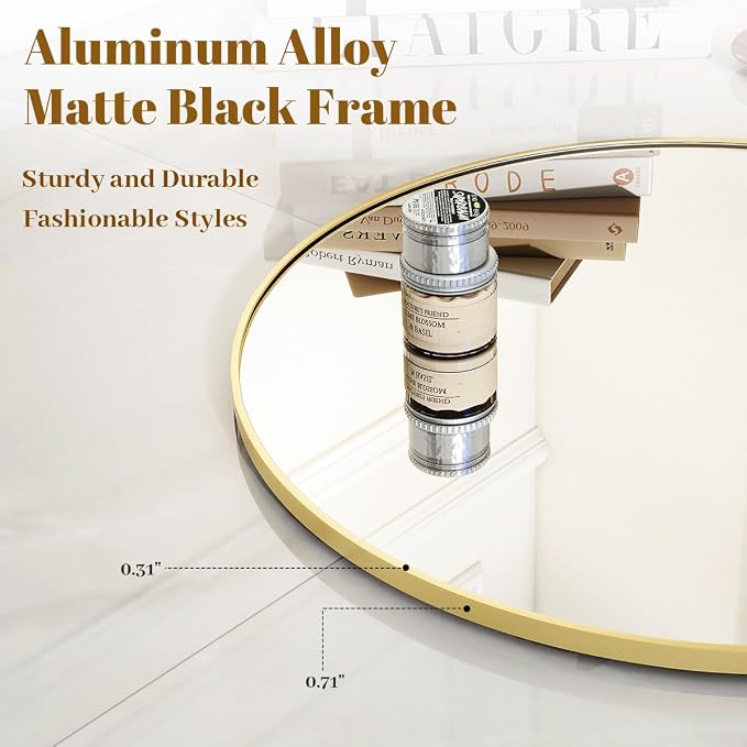 VooBang Gold Round Mirror - Image 2