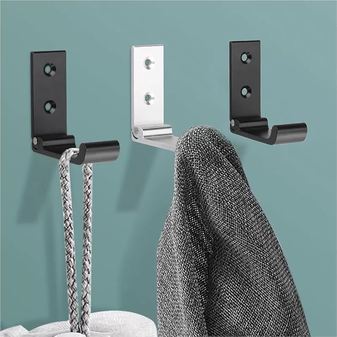 Folding Coat Hooks, Matte Black Wall Hooks - Image 6