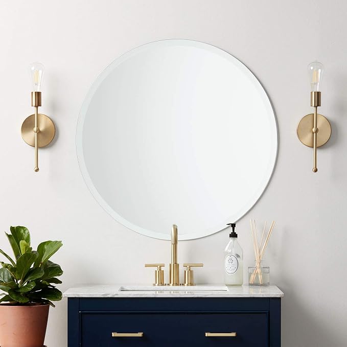 Better Bevel Frameless Round Mirror - Image 2