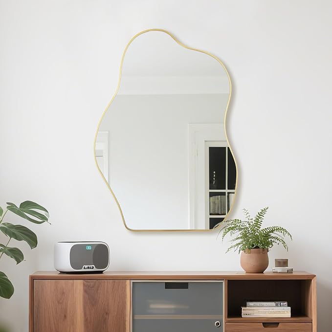 BOMINICA Irregular Wall Mirror Asymmetrical Mirror, Decorative Wall Mirror - Image 7