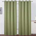 LEMOMO Blackout Curtains 52 x 108 inch/Sage Green Curtains Set of 2 by Lemomo