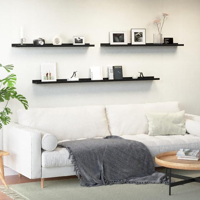 Boswillon 55.1 Inches Long Floating Shelves, 2 Set Modern Wall Shelf - Image 5