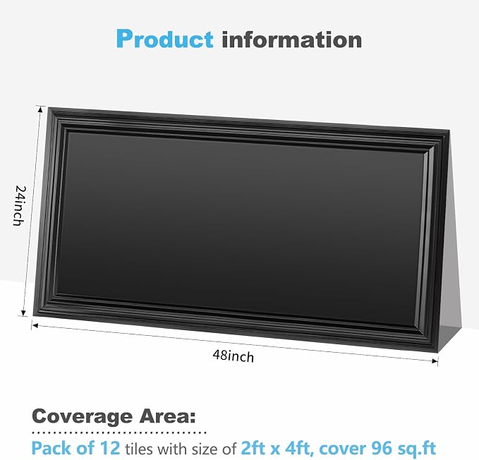 Art3d Drop Ceiling Tiles 48x24, Decorative PVC Ceiling Panels, Waterproof - Image 6