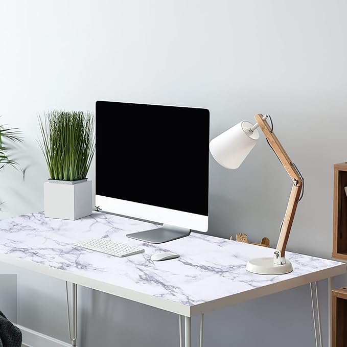 Arthome White Marble Contact Paper - Image 4