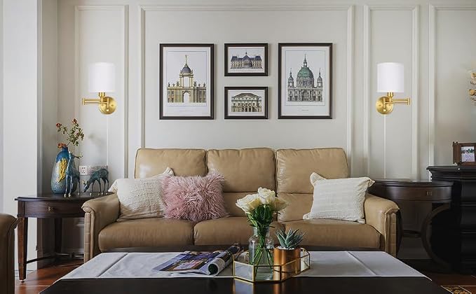 Plug in Wall Sconces with Remote Control, Dimming 10%-100% & Adjustable Colors - Image 11