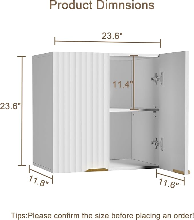ChooChoo Bathroom Wall Cabinet, Kitchen Storage Cupboard Cabinet - Image 3