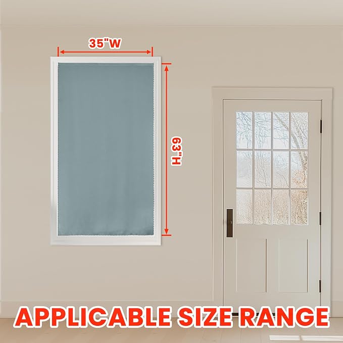 AJAZZ self Adhesive Portable 100% Blackout Curtains Simple and Easy to - Image 8