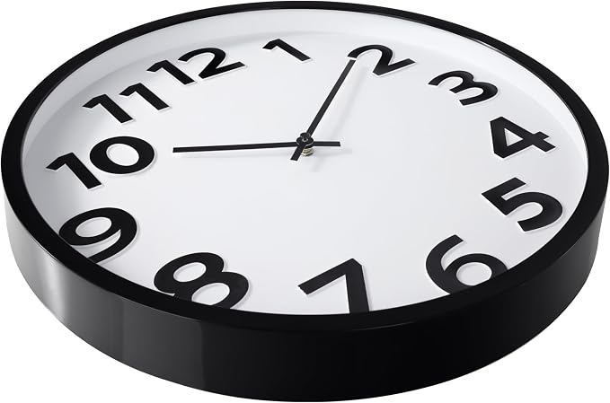 Large Wall Clock 16 Inch Silent Non-Ticking Modern Big Number Wall Clocks - Image 7
