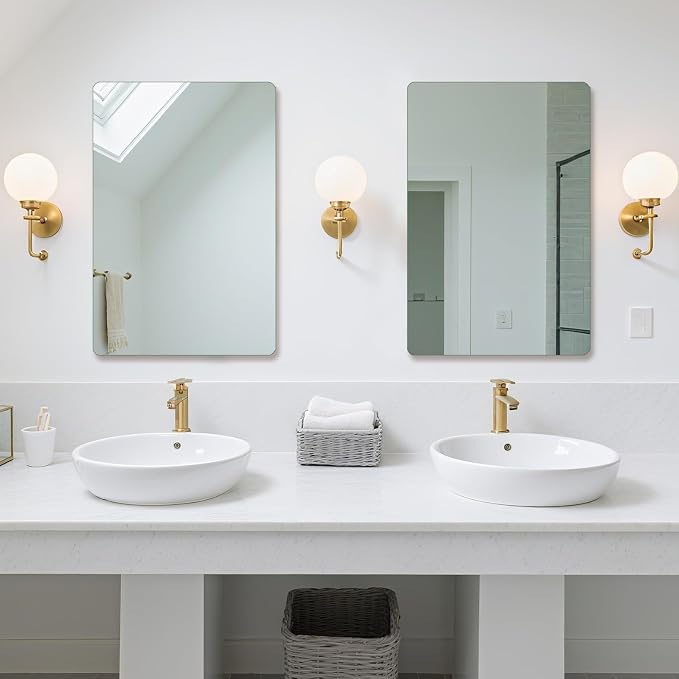 Frameless Mirror, Rectangle Bathroom Mirror - Image 8