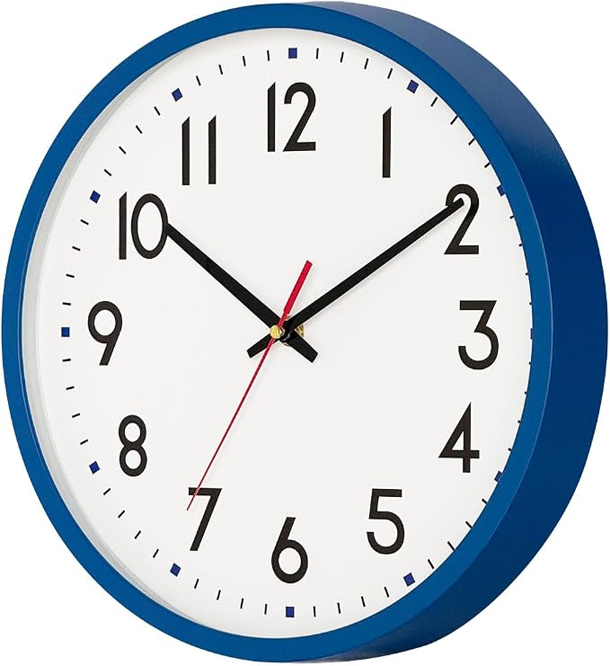 HZDHCLH Wall Clock Blue, Silent Wall Clocks Battery Operated 12 Inch Modern Non - Image 7