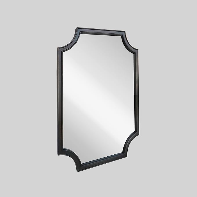 WallBeyond 20" x 30" Full Scalloped Corners Arch Rectangle Wall Mirror - Image 3