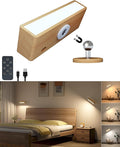 DetarZinLED Wooden Wall Sconce Battery Operated by DetarZinLED