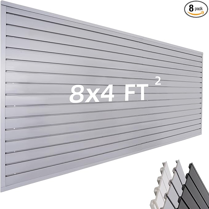 Slat Wall Paneling Garage Wall Organizer, Slat Board PVC Wall Panels Garage by FRAYSCENT