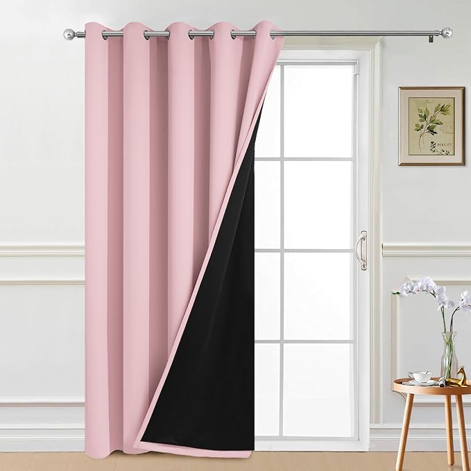 Yakamok 100% Blackout Lined Panels, Thermal Insulated Blackout Curtains by Yakamok
