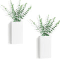 Dahey 2 Pack Wood Wall Planter Vase by Dahey