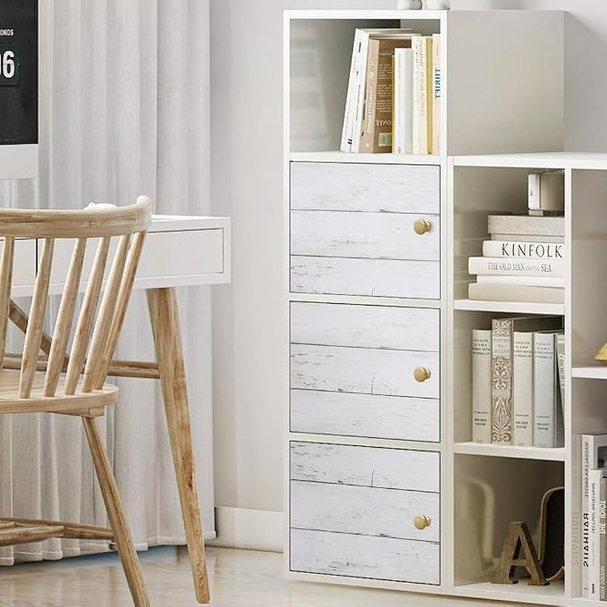 Abyssaly Peel and Stick Wallpaper 511.8"X 17.7" Thickened White Gray Wood - Image 5