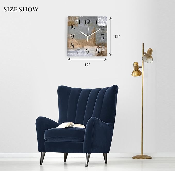 ArtSocket Wooden Wall Clock Silent Non-Ticking, Battery Operated - Image 4