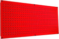 Wall Control Pegboard 16in x 32in Horizontal Red Metal Pegboard Tool Board Panel by Wall+Control