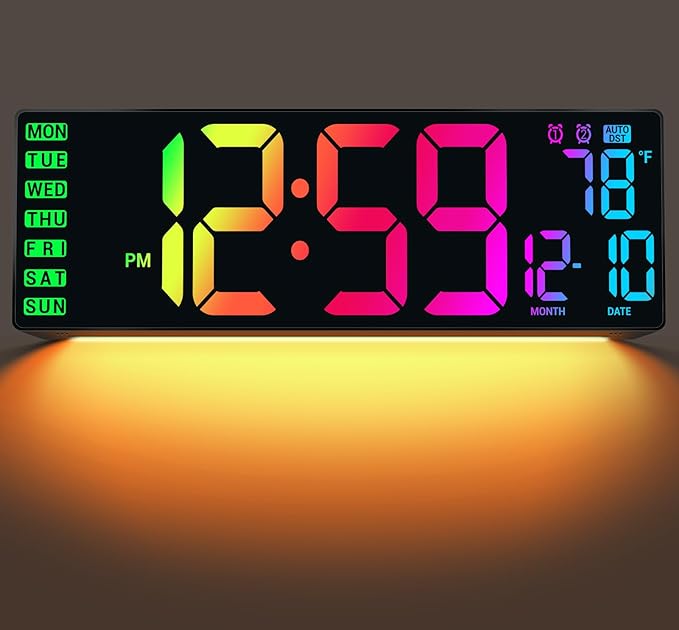 16.5" Large Digital Wall Clock by Unknown
