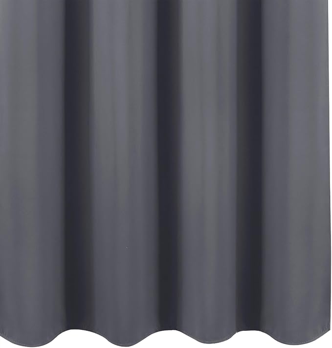 LEMOMO Blackout Curtains 52 x 90 Inch Long Grey Curtains Set of 2 Panels Room - Image 8