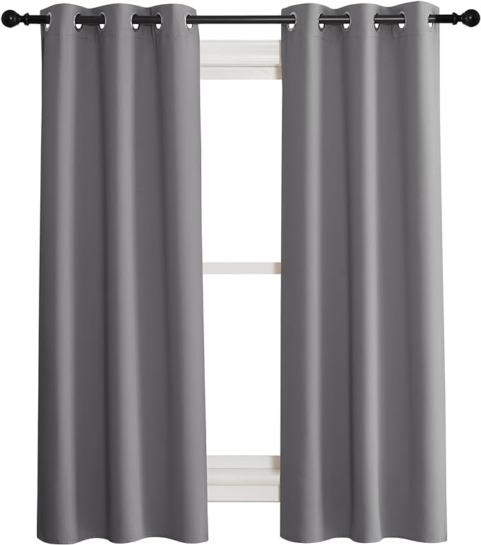 NICETOWN 100% Blackout Short Curtains by NICETOWN