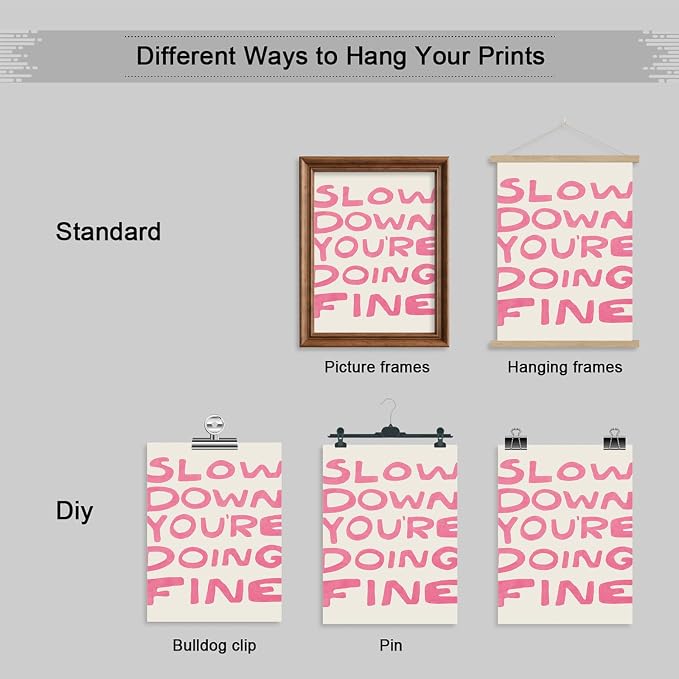 Yaasilinage Daily Reminder Positive Canvas Wall Art, Positive Affirmations Wall - Image 2